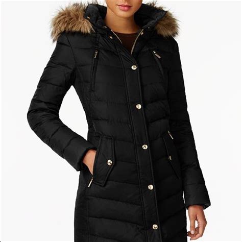 winterjacke damen michael kors|michael kors winter jacket.